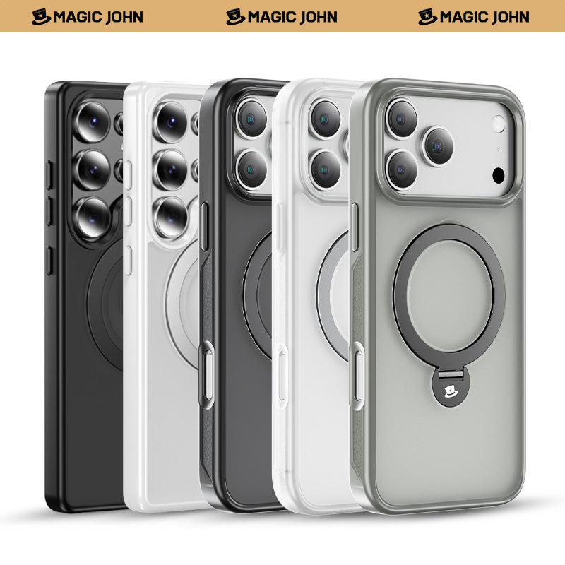 MAGIC JOHN 360° Invisible Magnetic Stand Phone Case