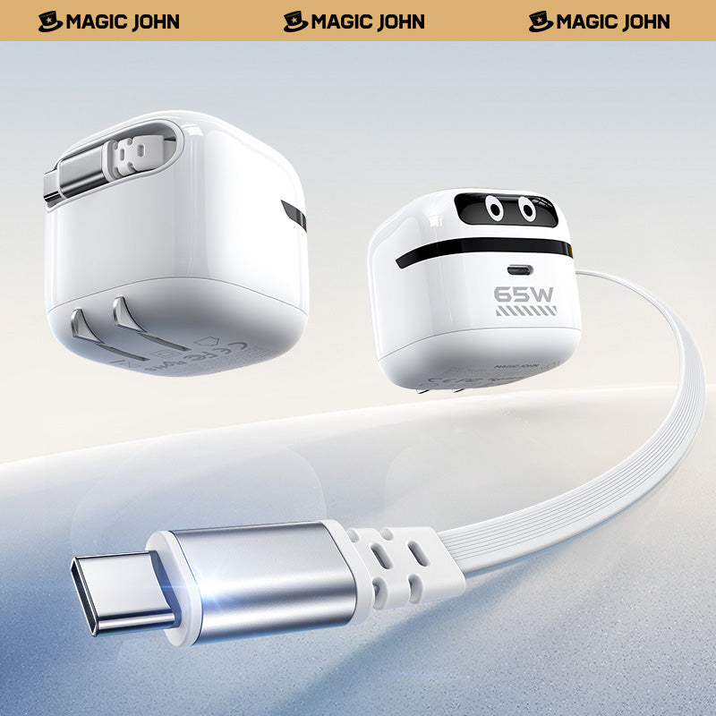 MAGIC JOHN Robot Retractable Fast Charging Charger
