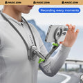 MAGIC JOHN Magnetic Neck Mount Phone Holder with 360° Adjustable & Wearable