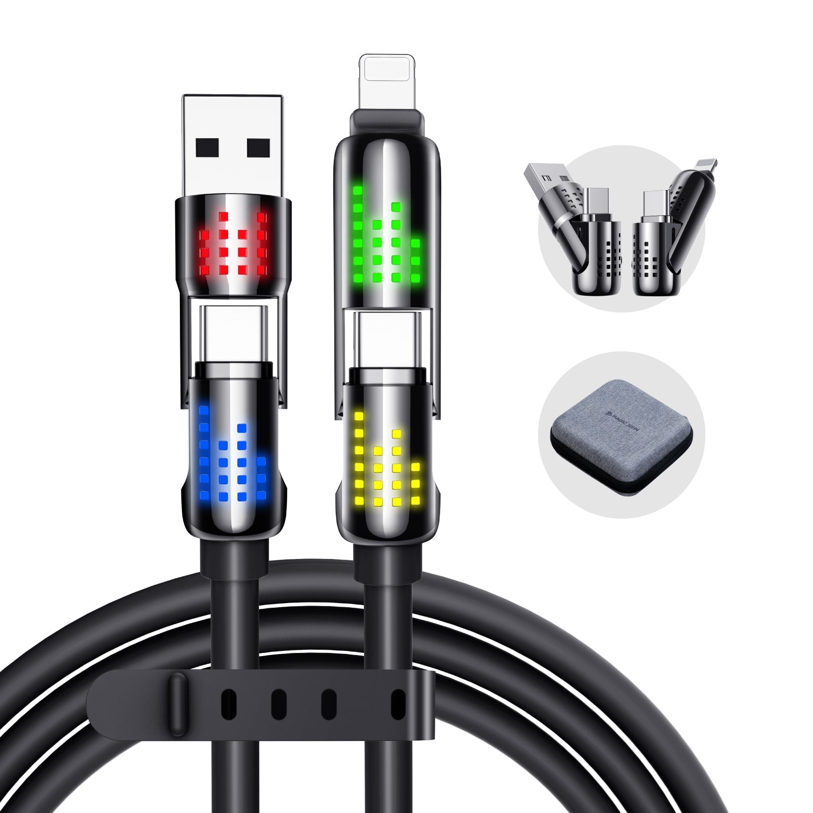 MAGIC JOHN 240W 4-in-1 USB Fast Charging Cable
