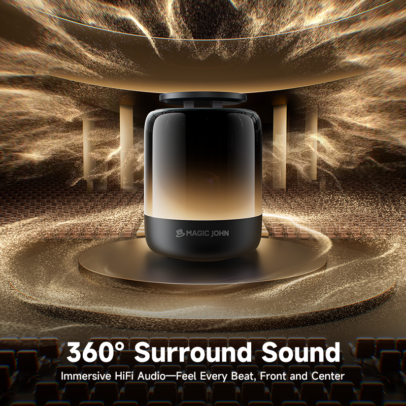 MAGIC JOHN Upgraded Bluetooth Speaker Phone Stand