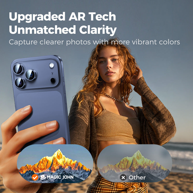 MAGIC JOHN Camera Lens Protector For iPhone 11/12/13/14/15/16/17 Series