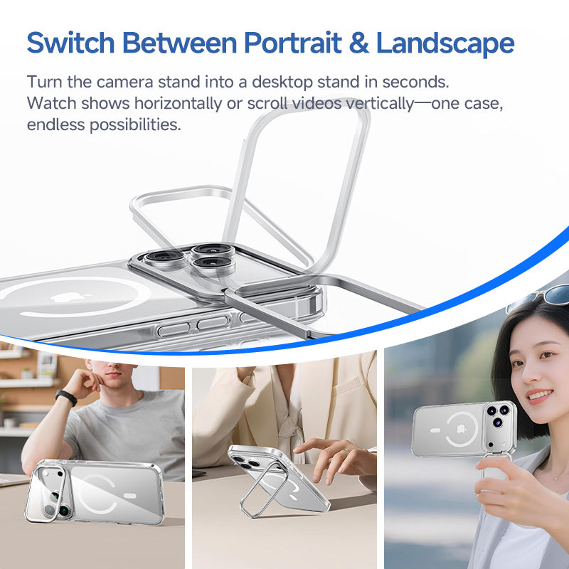 MAGIC JOHN Camera Lens Adjustable Camera Protection Stand iPhone Case