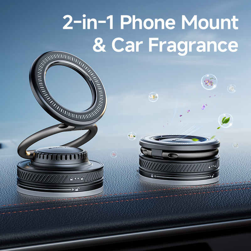 MAGIC JOHN 360° Rotating Magnetic Car Mount with Built-in Fragrance