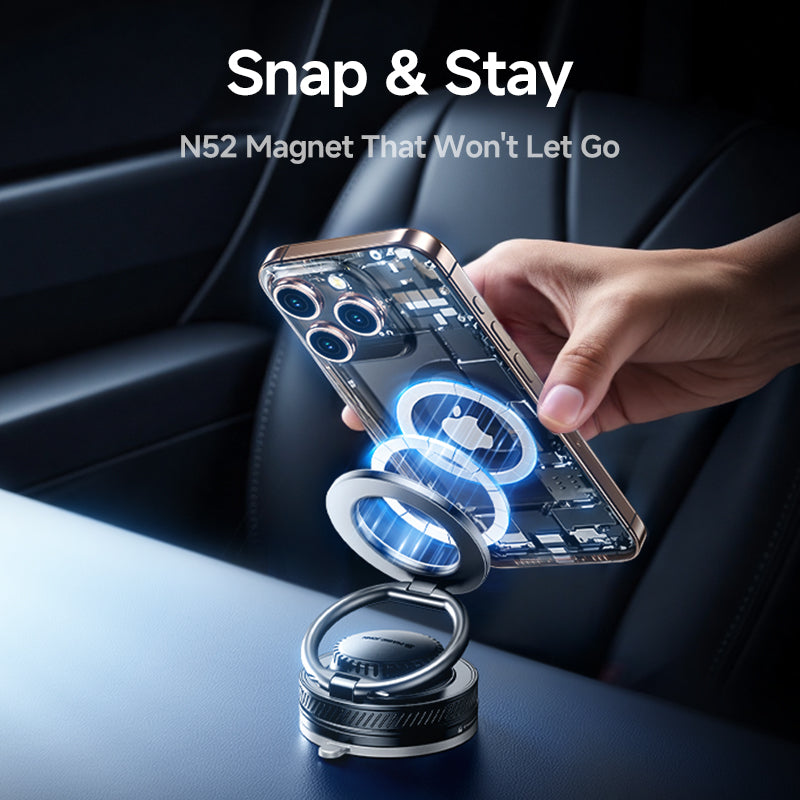 MAGIC JOHN 360° Rotating Magnetic Car Mount with Built-in Fragrance