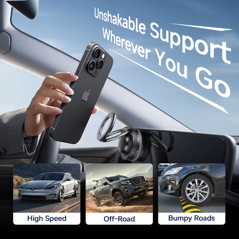 MAGIC JOHN 360° Rotating Magnetic Car Mount with Built-in Fragrance