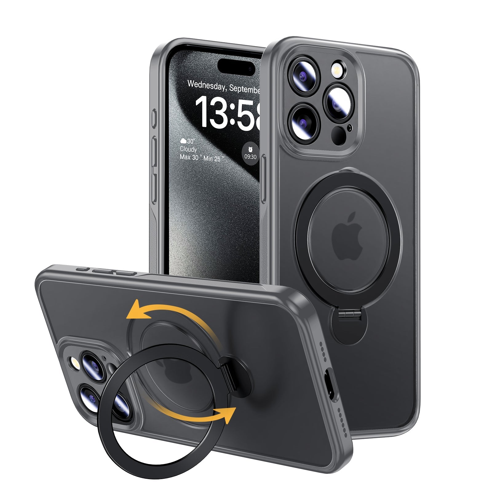 MAGIC JOHN 360° Invisible Magnetic Stand Phone Case