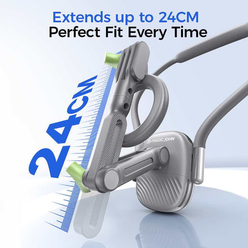 MAGIC JOHN Magnetic Neck Mount Phone Holder with 360° Adjustable & Wearable