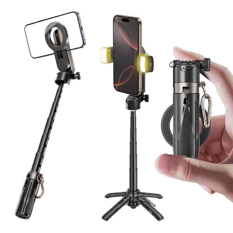 MAGIC JOHN Portable multifunctional selfie stick