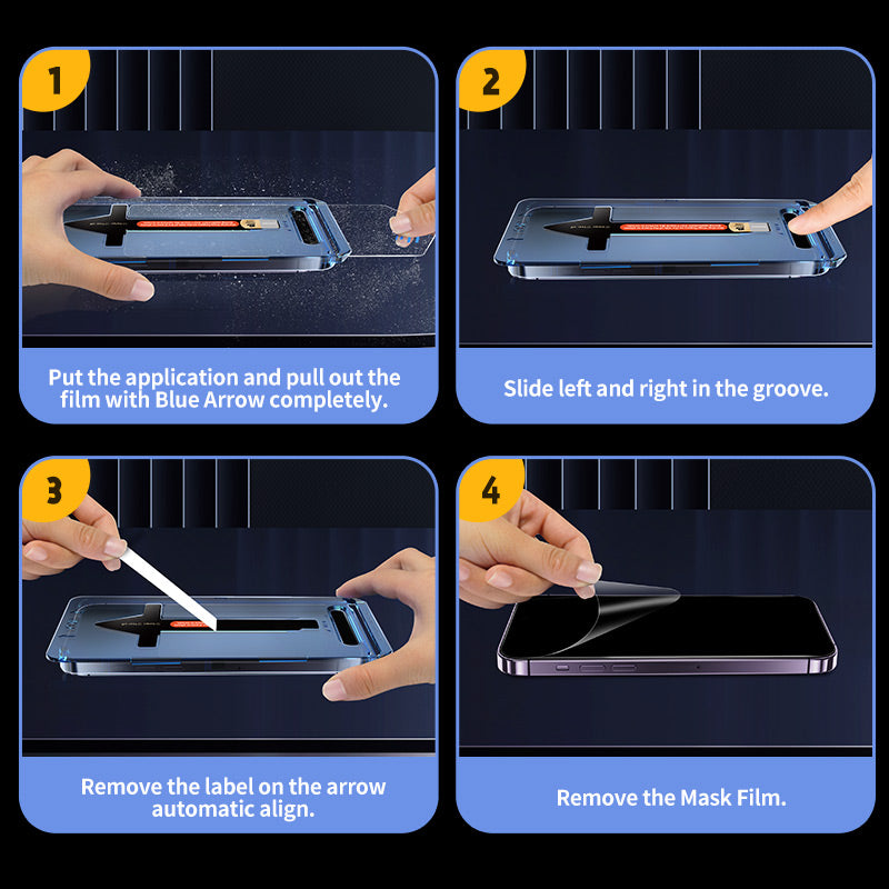 MAGIC JOHN 2nd Generation iPhone Screen Protector - Dust Free Without Bubbles