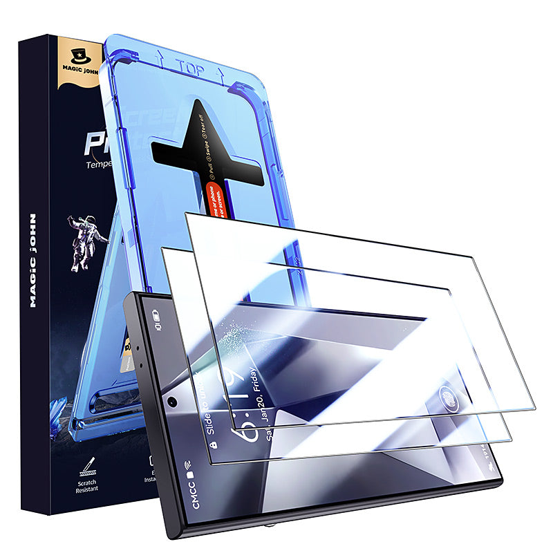 MAGIC JOHN 2nd Generation Samsung Screen Protector - Dust Free Without Bubbles